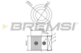 BREMSI FA2043 - AIR FILTER TOYOTA, VW