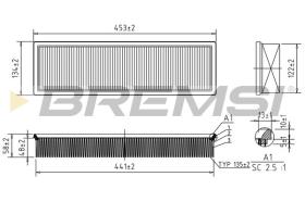 BREMSI FA2066 - AIR FILTER AUDI