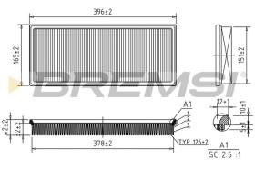 BREMSI FA2100 - AIR FILTER BMW