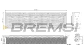 BREMSI FA2108 - AIR FILTER MERCEDES-BENZ