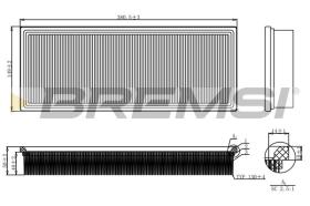 BREMSI FA2109 - AIR FILTER AUDI