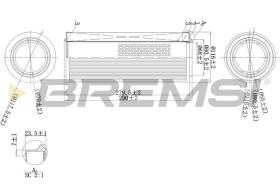 BREMSI FA2114 - AIR FILTER SAAB