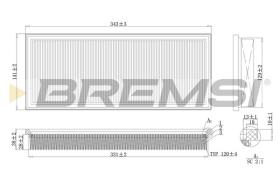 BREMSI FA2121 - AIR FILTER FORD