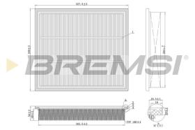 BREMSI FA2122 - AIR FILTER BMW