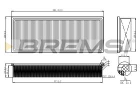 BREMSI FA2123 - AIR FILTER BMW, ALPINA