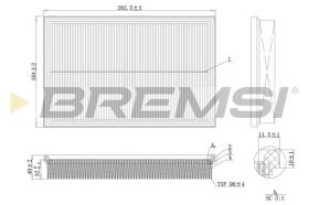 BREMSI FA2124 - AIR FILTER VOLVO