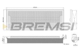 BREMSI FA2127 - AIR FILTER MERCEDES-BENZ, PUCH