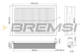 BREMSI FA2130 - AIR FILTER FORD, MAZDA, HYUNDAI