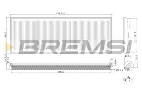 BREMSI FA2137 - AIR FILTER FORD