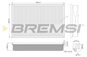 BREMSI FA2138 - AIR FILTER VW, AUDI, SKODA