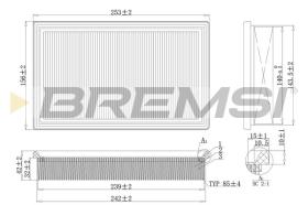 BREMSI FA2140 - AIR FILTER OPEL