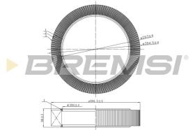 BREMSI FA2258 - AIR FILTER MERCEDES-BENZ