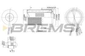 BREMSI FA2274 - AIR FILTER