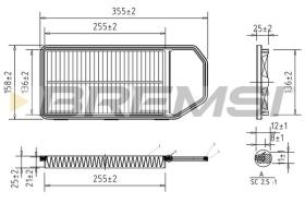 BREMSI FA2397 - AIR FILTER SUZUKI