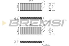 BREMSI FC0071 - CABIN FILTER OPEL, PEUGEOT, CITROEN