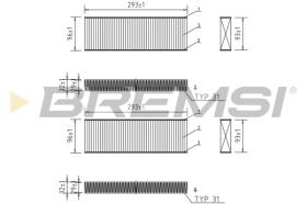 BREMSI FC0071A - CABIN FILTER OPEL, PEUGEOT, CITROEN