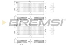 BREMSI FC0071C - CABIN FILTER OPEL, PEUGEOT, CITROEN