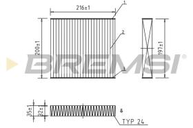 BREMSI FC0078A - CABIN FILTER RENAULT, NISSAN, LADA