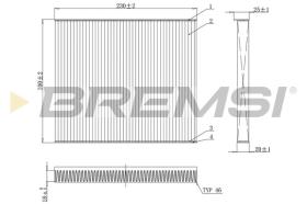 BREMSI FC0079 - CABIN FILTER ALFA ROMEO