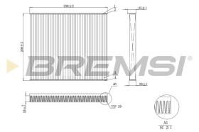 BREMSI FC0079A - CABIN FILTER ALFA ROMEO