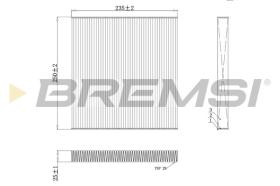 BREMSI FC0082C - CABIN FILTER FIAT, PEUGEOT, CITROEN