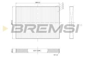 BREMSI FC0084C - CABIN FILTER VW, AUDI, SKODA, SEAT