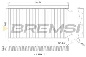 BREMSI FC0090C - CABIN FILTER FIAT, OPEL, SAAB