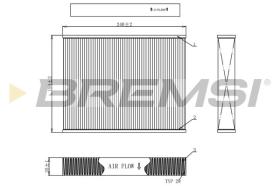 BREMSI FC0092C - CABIN FILTER FORD