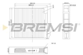 BREMSI FC0093A - CABIN FILTER RENAULT, NISSAN, DACIA