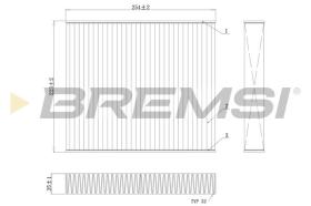 BREMSI FC0103C - CABIN FILTER VW, AUDI, SEAT, SKODA