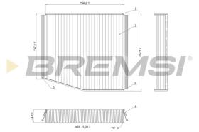 BREMSI FC0106A - CABIN FILTER MERCEDES-BENZ, INFINITI