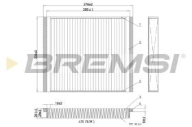 BREMSI FC0107A - CABIN FILTER OPEL