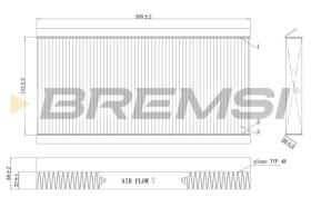 BREMSI FC0164C - CABIN FILTER MERCEDES-BENZ