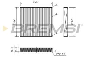 BREMSI FC0177 - CABIN FILTER VW, AUDI, MAN, SKODA