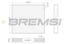 BREMSI FC0183C - CABIN FILTER MERCEDES-BENZ, VW, AUDI