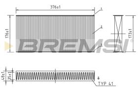  FC0403C - CABIN FILTER FIAT, PEUGEOT, CITROEN