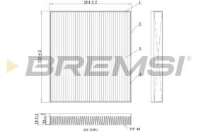 BREMSI FC0418C - CABIN FILTER HYUNDAI