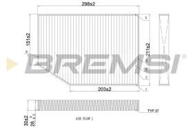 BREMSI FC0421C - CABIN FILTER BMW, TOYOTA