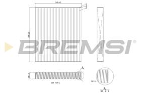 BREMSI FC0424C - CABIN FILTER VOLVO