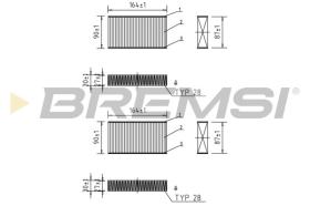 BREMSI FC0425 - CABIN FILTER BMW, ALPINA