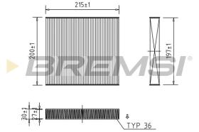 BREMSI FC0431 - CABIN FILTER ALFA ROMEO