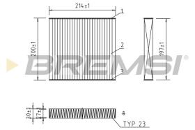 BREMSI FC0434C - CABIN FILTER ALFA ROMEO, FERRARI