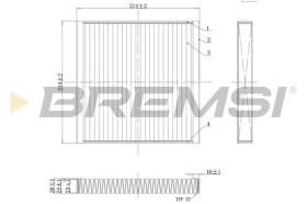 BREMSI FC0437C - CABIN FILTER SMART