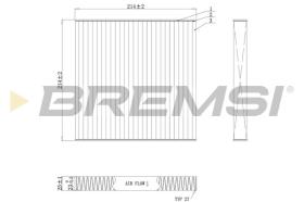 BREMSI FC0439C - CABIN FILTER RENAULT, SMART