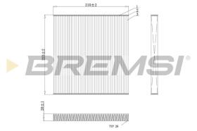 BREMSI FC0445A - CABIN FILTER NISSAN