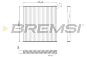 BREMSI FC0445C - CABIN FILTER NISSAN