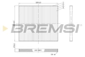 BREMSI FC0447 - CABIN FILTER KIA, HYUNDAI