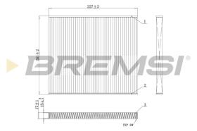 BREMSI FC0447A - CABIN FILTER KIA, HYUNDAI