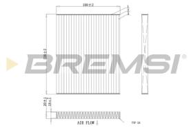 BREMSI FC0451A - CABIN FILTER KIA, HYUNDAI