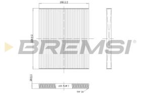 BREMSI FC0451C - CABIN FILTER KIA, HYUNDAI